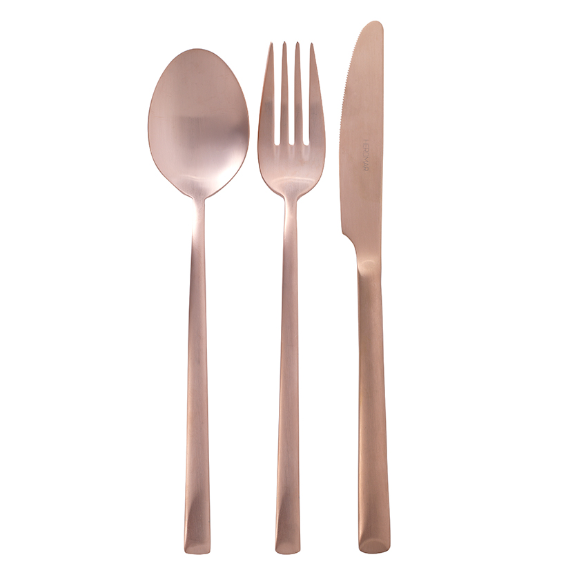 ELLE Decoration UK House of Fraser brushedcopper cutlery