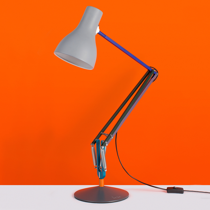 New Anglepoise Lamp By Paul Smith Elle Decoration Uk Designer Paul Smith Has Created A Sequel To His Modern Colourful Twist On The Classic Anglepoise Type 75 Desk Lamp New Edition